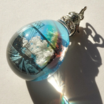  【オリジナル背景･線路】雲レジン☆私が見てきた景色☆追憶☆虹の架け橋☆空たまご4☆オススメ紐ペンダント