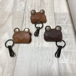 カエルのレザーキーホルダー