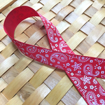 1m90円★グログランリボン 【ペイズリー】