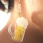 生中ピアス(ぶら下がりタイプ)