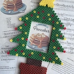 アイロンビーズ パーラービーズ クリスマスツリー クリスマス トレカデコ トレカケースデコ 硬質ケースデコ トレカ トレカケース 硬質ケース もみの木 星 スター