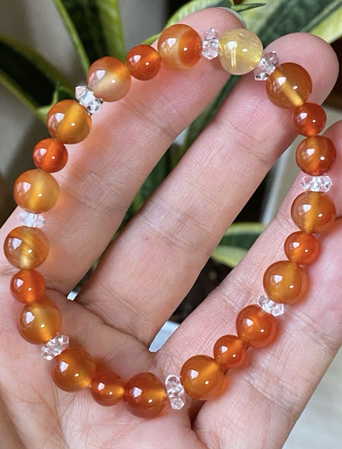 極上美品♡ハーキマーダイヤ ブレスレット ハーキマー