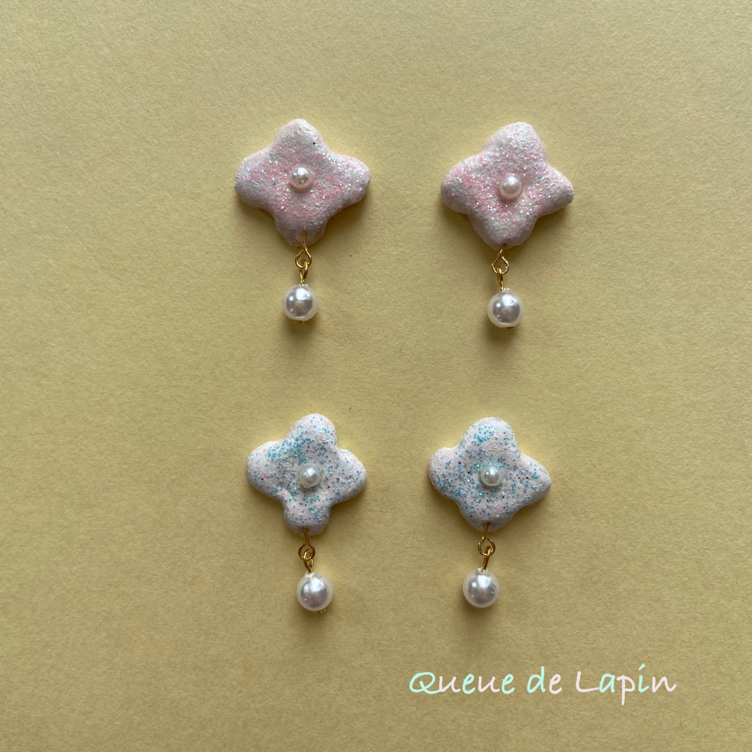 デリカビーズのハートピアス - Queue de Lapin | minne byGMOペパボ