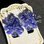 煌めく彼岸花の耳飾り（桔梗）【イヤリング・ピアス】