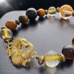 【天然石】究極の金運上昇　金龍の煌めきブレスレット　パワーストーンが貴方の力になります
