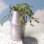 ミニチュアの花「アンティーク風ミルク缶ワイヤープランツ」