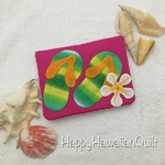 ポケットティッシュケース☆ビーチサンダル☆ハワイアンキルト㉔