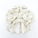 犬服・VintageFlowerパフスリーブブラウス