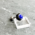 「ヘキサmini」 14G / 16G ストレートバーベル ピアス （Lapis）