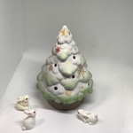 うさぎさん柄のクリスマスツリー