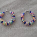 モザイクフープピアス　小