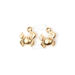 PDT-698-MG【4個入り】カニペンダント, Crab Pendant/8mm x 7mm