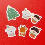 NEW!!おじさんのクリスマスのフレークシール