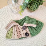 ⛄️あいぼのニット風ポンチョ⛄️ グリーン