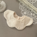 new ❊ スタイ アイボリーレース ✧⁠*⁠ ベビーギフト　出産祝い　スタイセット　花びらスタイ　ふわふわスタイ　360℃スタイ