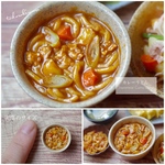 【ミニチュアフード】カレーうどん★受注生産品★