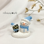 ミニチュア 黒ねこのクリスマス♡ クリスマス飾り　ミニチュア　Christmas 置物　ねこ　miniature 雪だるま サンタクロース　トナカイ　オーナメント　ブーツ