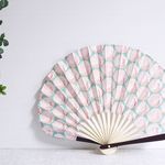Flower扇子*リバティPeacocks of grantham hallブルー系