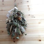クリスマス スワッグ ⭐︎53x30cm 綿コットン パンパスグラス オリーブ ユーカリ スワッグ ブーケ ドライフラワー インテリア