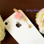 saly☆かわいいお花のイヤホンジャック