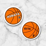 バスケットボール🏀ステッカーシール!!名前・背番号入れ