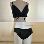 Choose！シンプルな、、ストレスフリー ブラ＆ショーツ : : Black