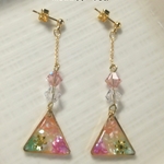 淡い雪の結晶　（ピアス　or　イヤリング）