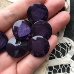 【1個】20mm/japan vintage/アクリルボタン　1207-14