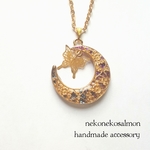 classic gradation★moonネックレス