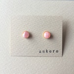 マグネットピアス 丸 ピンク