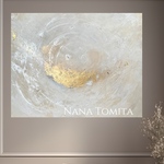 【  白兎　-Shiro Usagi-】大きめ/和風/禅/絵画/アート/抽象画/ニュアンス/モダン/ホテル/内装/海外