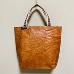 刺繍リボンと柿渋の華やぎトート