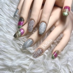 クリスマスツイードネイルチップ💅🏻
