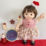 ジンジャークッキーのクリスマスワンピース☆（WH）　ぽぽちゃん　服　ワンピース