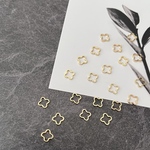 クローバー フレームパーツ ゴールド 10個