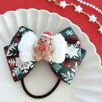 リボンヘアゴム　キッズ　クリスマス　ジンジャーブレッドマン