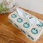 ニコちゃん☺︎︎ティッシュボックスカバー♡ミントグリーンcolor