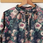 再入荷◆リバティ＊フリルネックブラウス（7・9・11・13・15号)