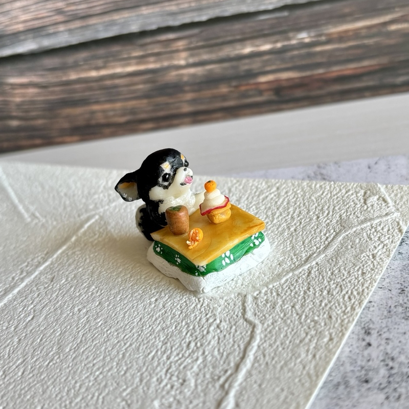 sold out】 コーギージャンプ その1 【コーギー】【木彫り