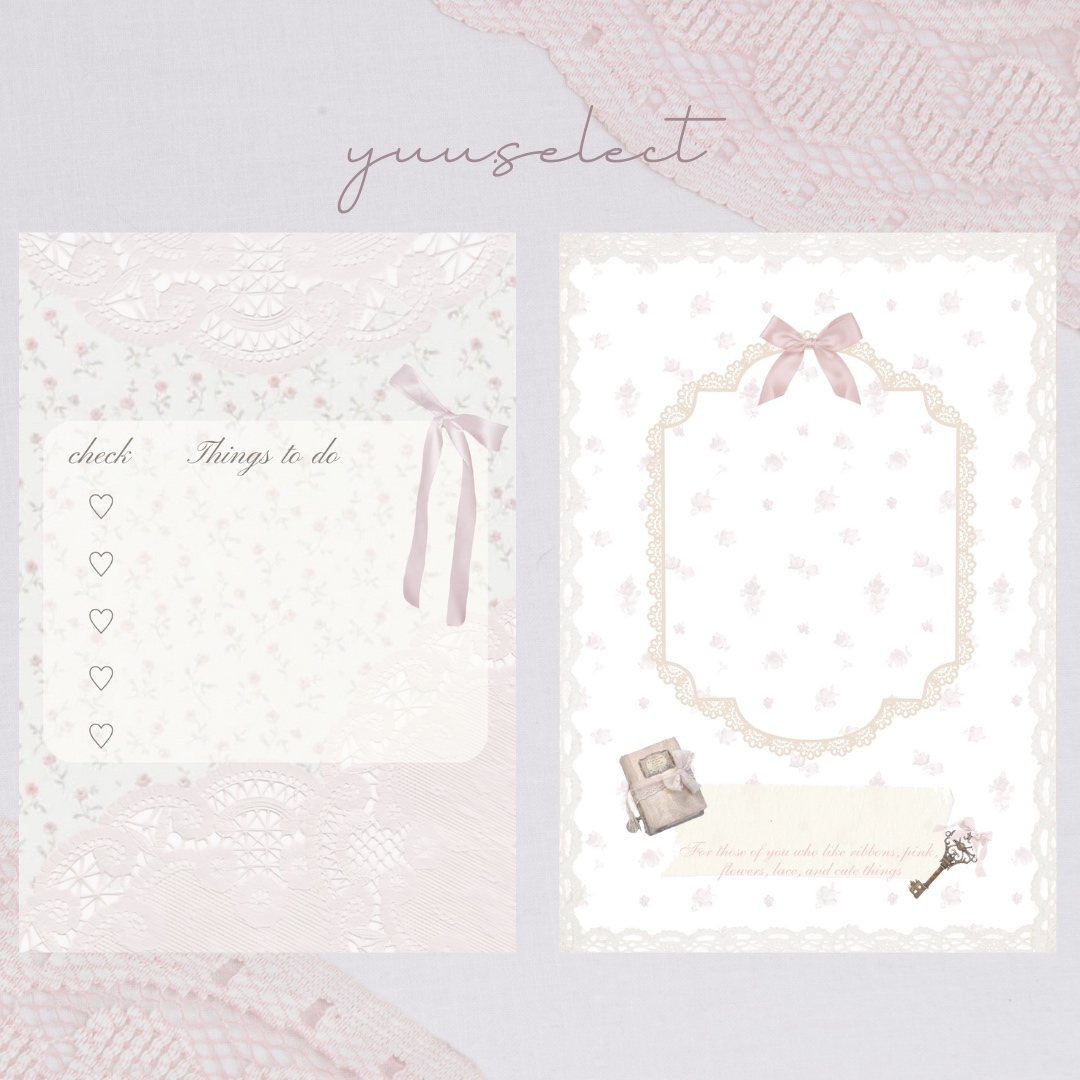 ♡専用♡デザインペーパー　バラメモ バラメモRose frameブルー【Rose junction様コラボ】 - yuu