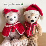 ダフメイコスチューム🧸手編みのクリスマスデートセット🎄ぬいぐるみ服　手編み　クリスマスコーデ