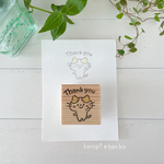 ★SALE★ ねことthank you 消しゴムはんこ