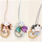 【お買得３点手作りキット】ジャスミンメガネホルダーネックレス