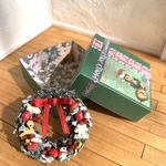 ミニチュア＊クリスマスリース＆リースボックス A