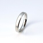 【人気】しっとり輝くリング シルクマット 刻印 誕生石 ステンレス 指輪 リング フラット アレルギー対応 シンプル