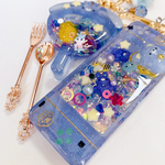 ゲーム機　オイルキーホルダー  ハンドメイド　レジン　シャカシャカキーホルダー　シェイカー　夜空のゲーム機　ハムちゃん　アニマルminiアイスクリーム