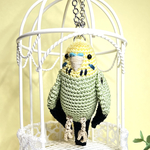 セキセイインコ(グリーン)バッグチャーム