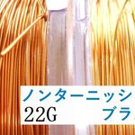 ＃22アーティスティックワイヤー/ノンターニッシュブラス 22ゲージ（0.64mm) 2Mカット×２パック