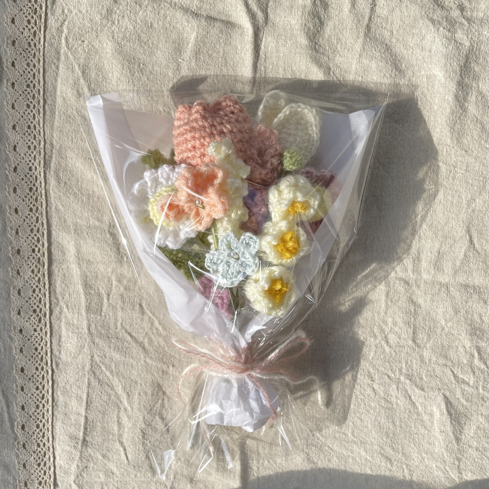 枯れない花束 かぎ針編み ハンドメイド 編み物 お花のブーケ