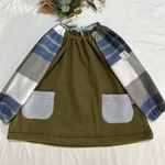 フリーススモック110cm(khaki)